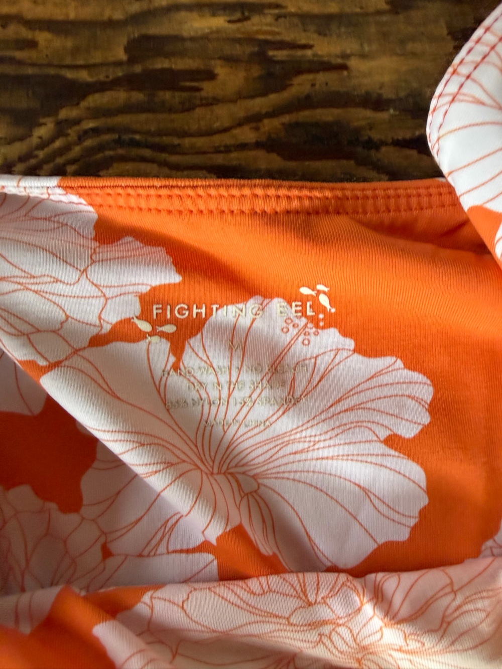 Fighting Eel Orange Floral Romper - Picture 2 of 2